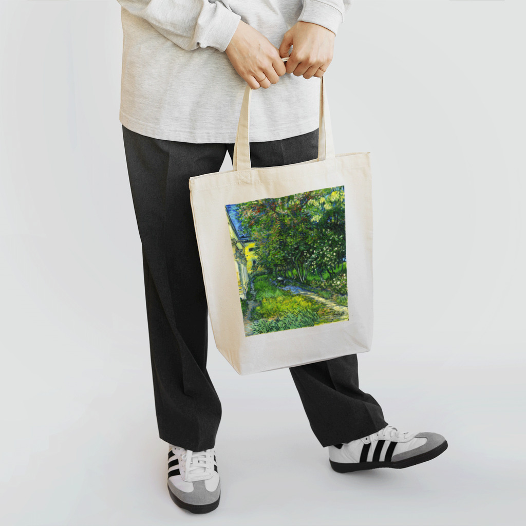 Art Baseのフィンセント・ファン・ゴッホ ≪サン＝レミの療養院の庭≫ 1889年5月 Tote Bag