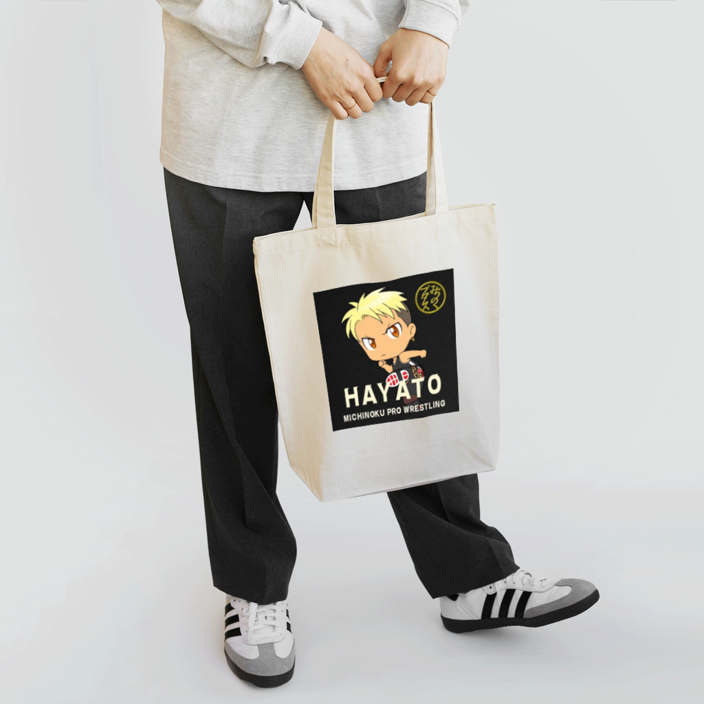みちのくプロレス　MICHINOKU PRO-WRESTLINGのフジタJrハヤト　イラストトートバッグ Tote Bag