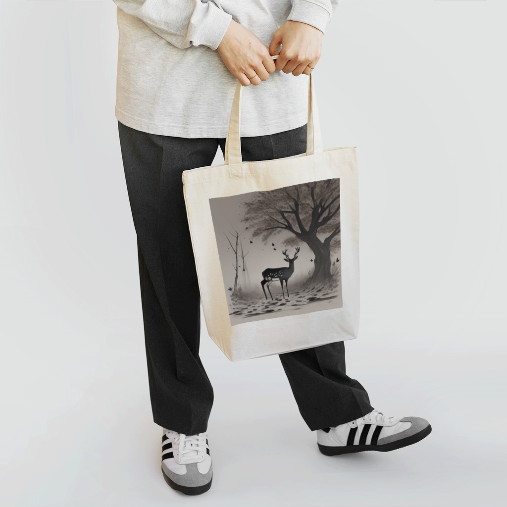 Ki-nacoの鹿と枯れ葉 Tote Bag