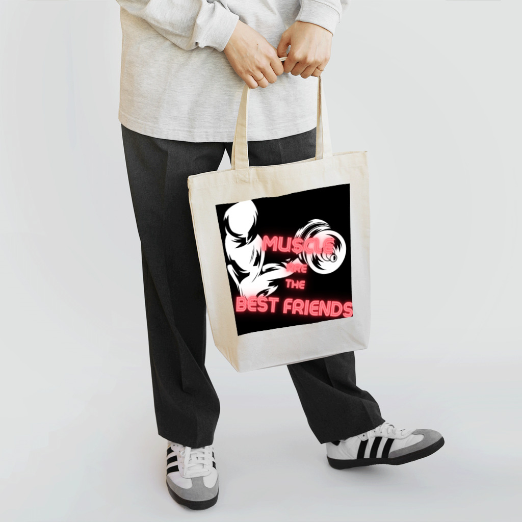 XmasaのMuscles are the best friends Tote Bag
