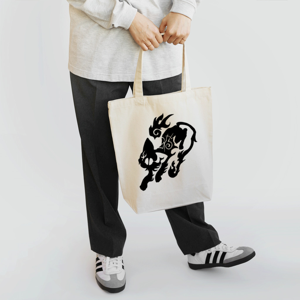 黒猫の鍵尻尾のBanG Cat Tote Bag