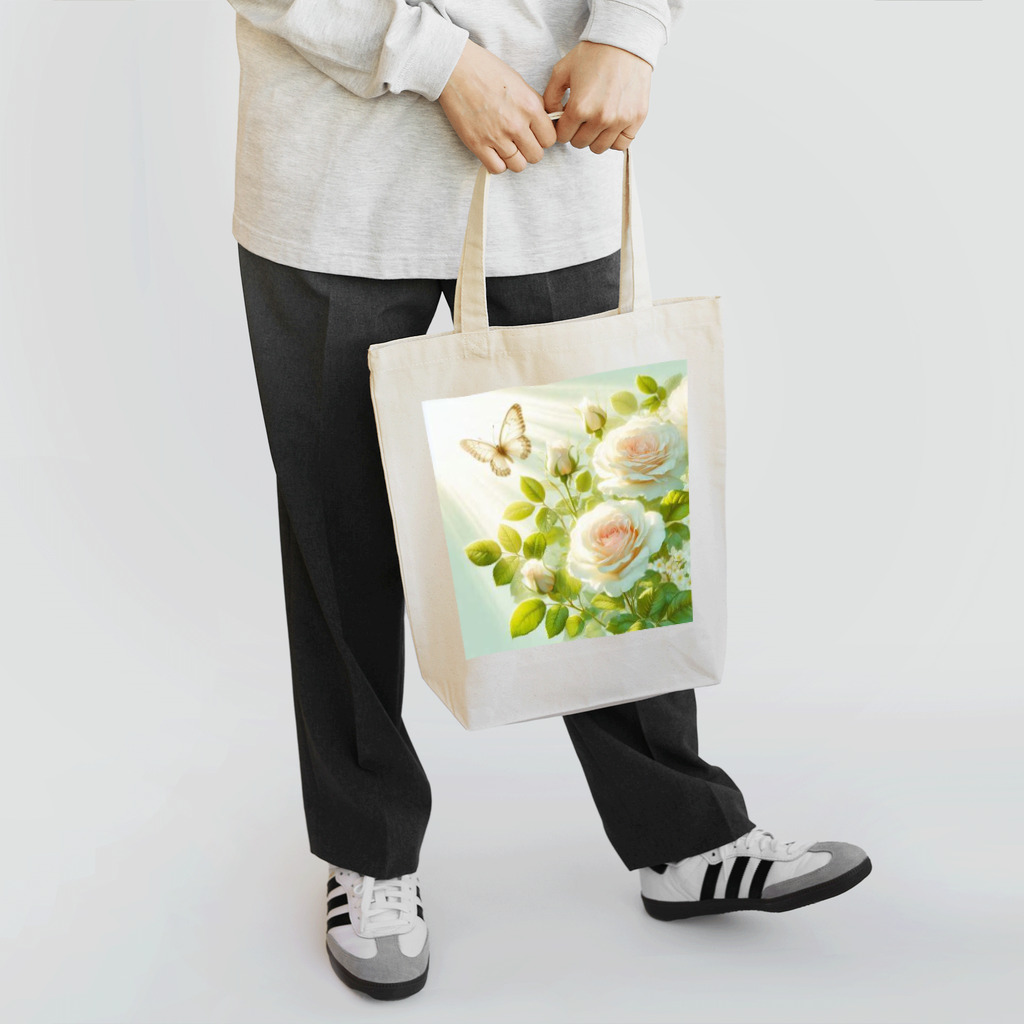 Rパンダ屋の「白薔薇」グッズ Tote Bag