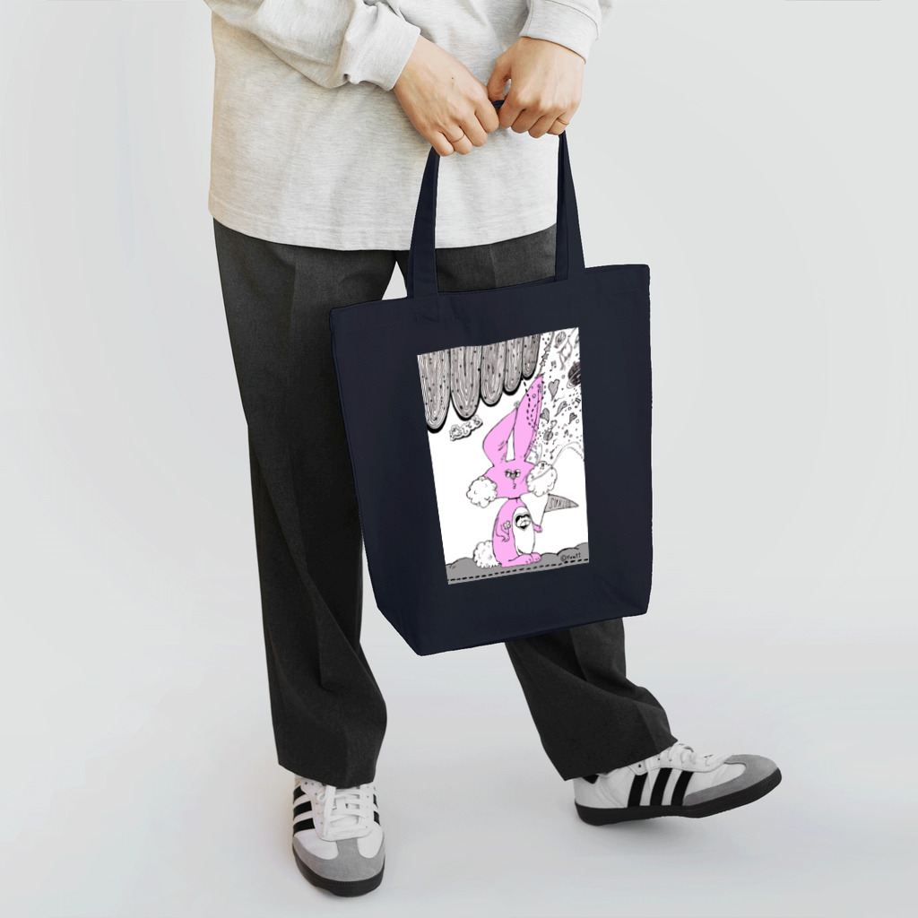 【Yuwiiの店】ゆぅぅぃーのウサ恋★恋してる　イラスト Tote Bag