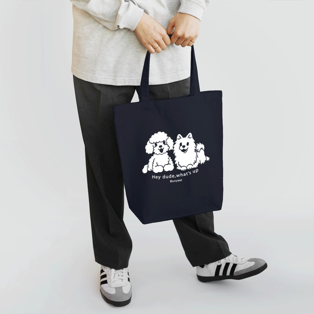 イラスト MONYAAT のToypoo ＆Pome B Tote Bag