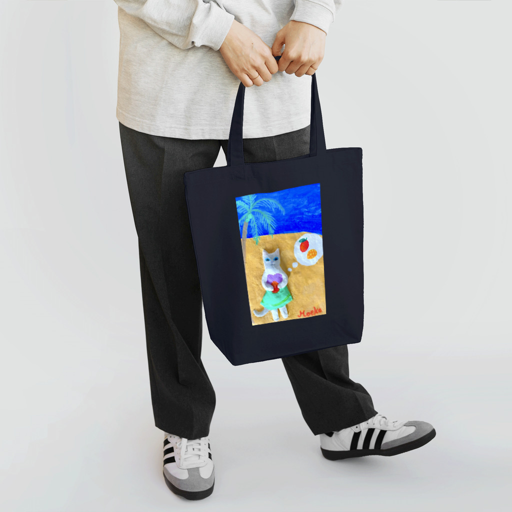 Moët_galleryのマンゴーを抱えるネコ（旅するネコ/宮崎県） Tote Bag