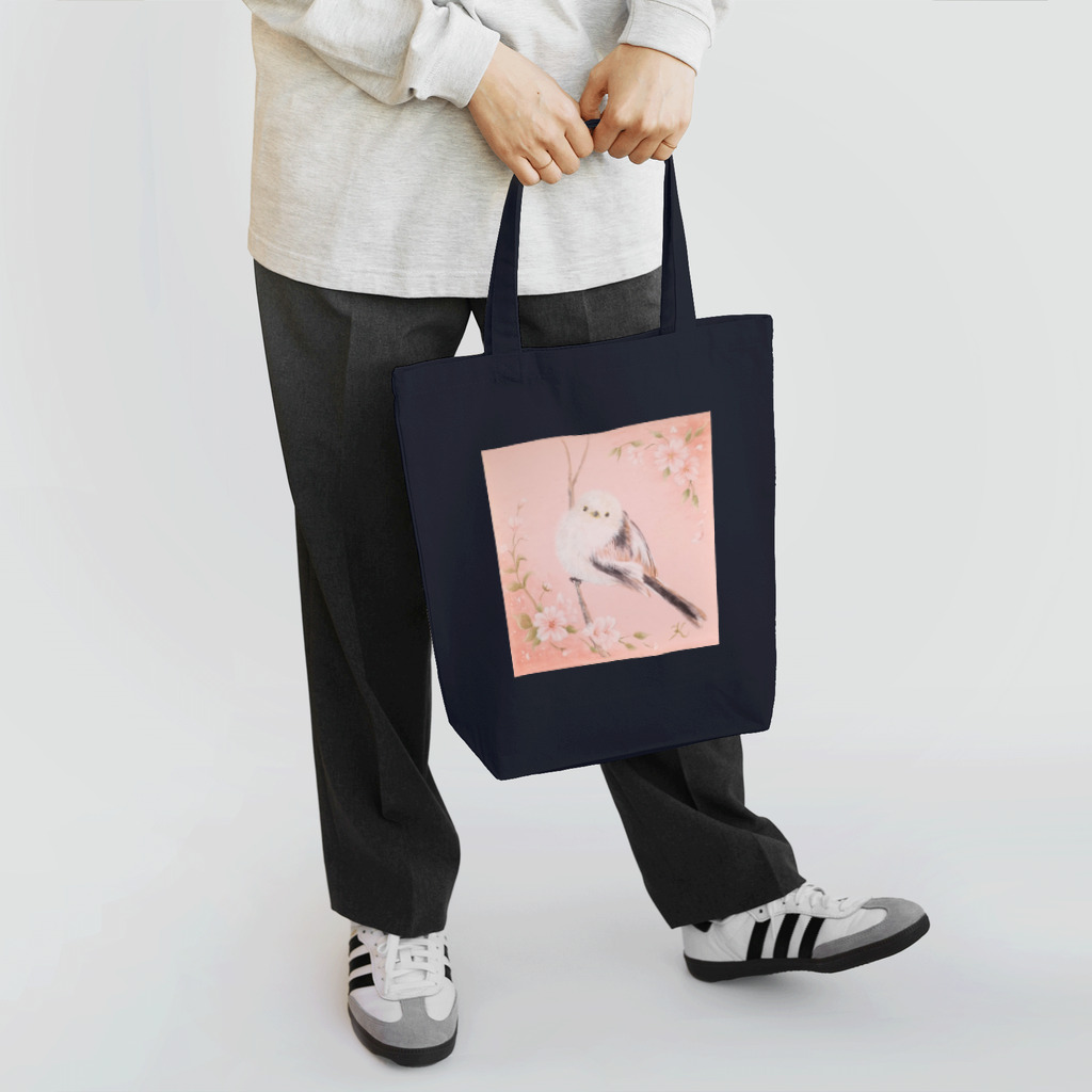 crystal-koaraのふわふわシマエナガ♥【Sakura】 Tote Bag