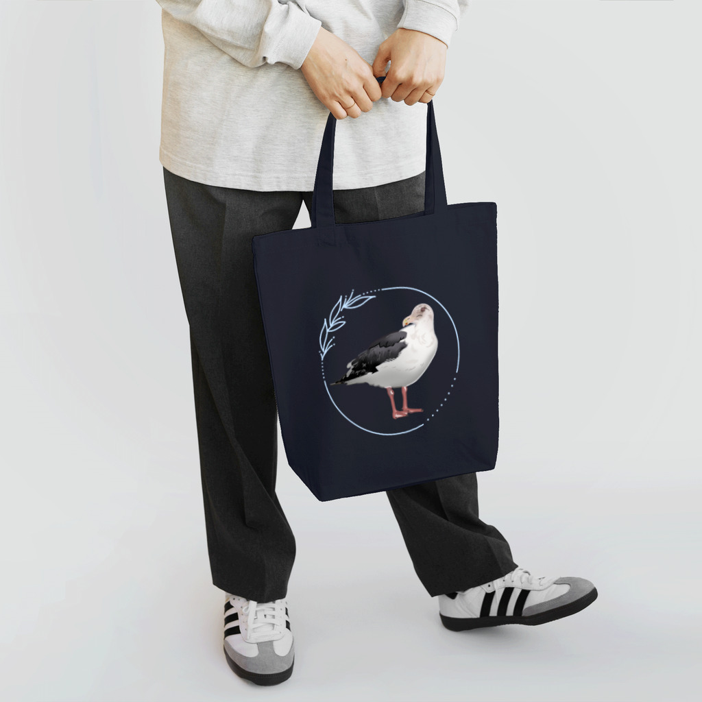 やちよ｜リアル鳥イラストのオオセグロカモメさん トートバッグ