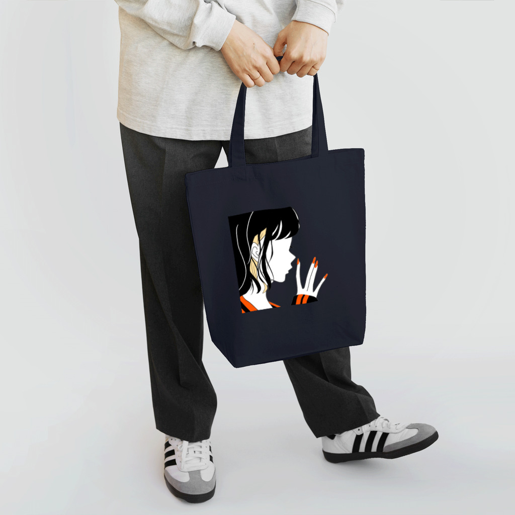 緋咲のシルエット・女 Tote Bag