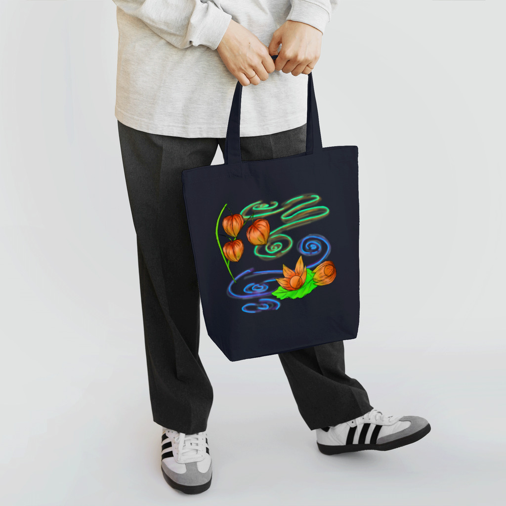 Lily bird（リリーバード）の枝つきホオズキ 水紋（和柄）その2 Tote Bag