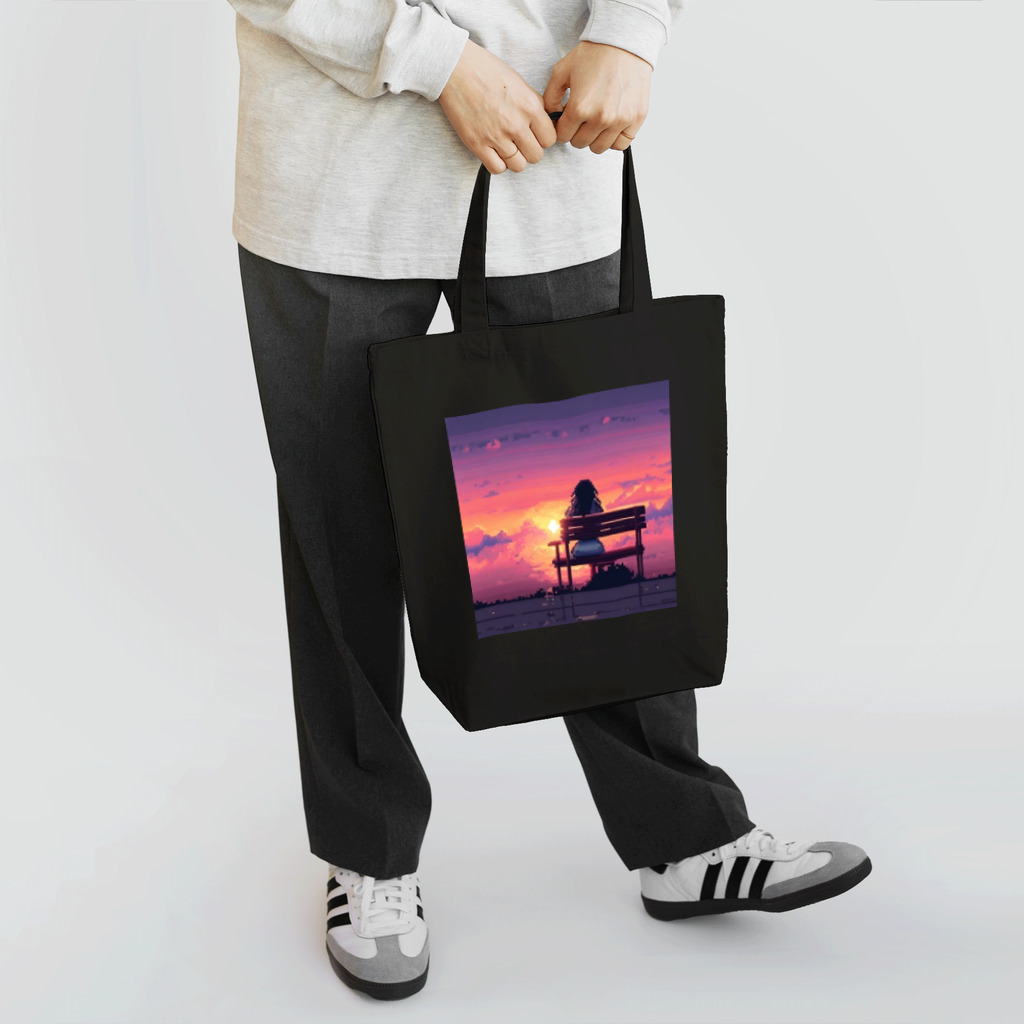 空が好きの夕日女の子① Tote Bag