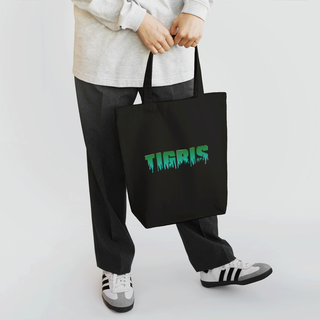 TIGRIS(ティグリス)のフレイムロゴ(Green) Tote Bag