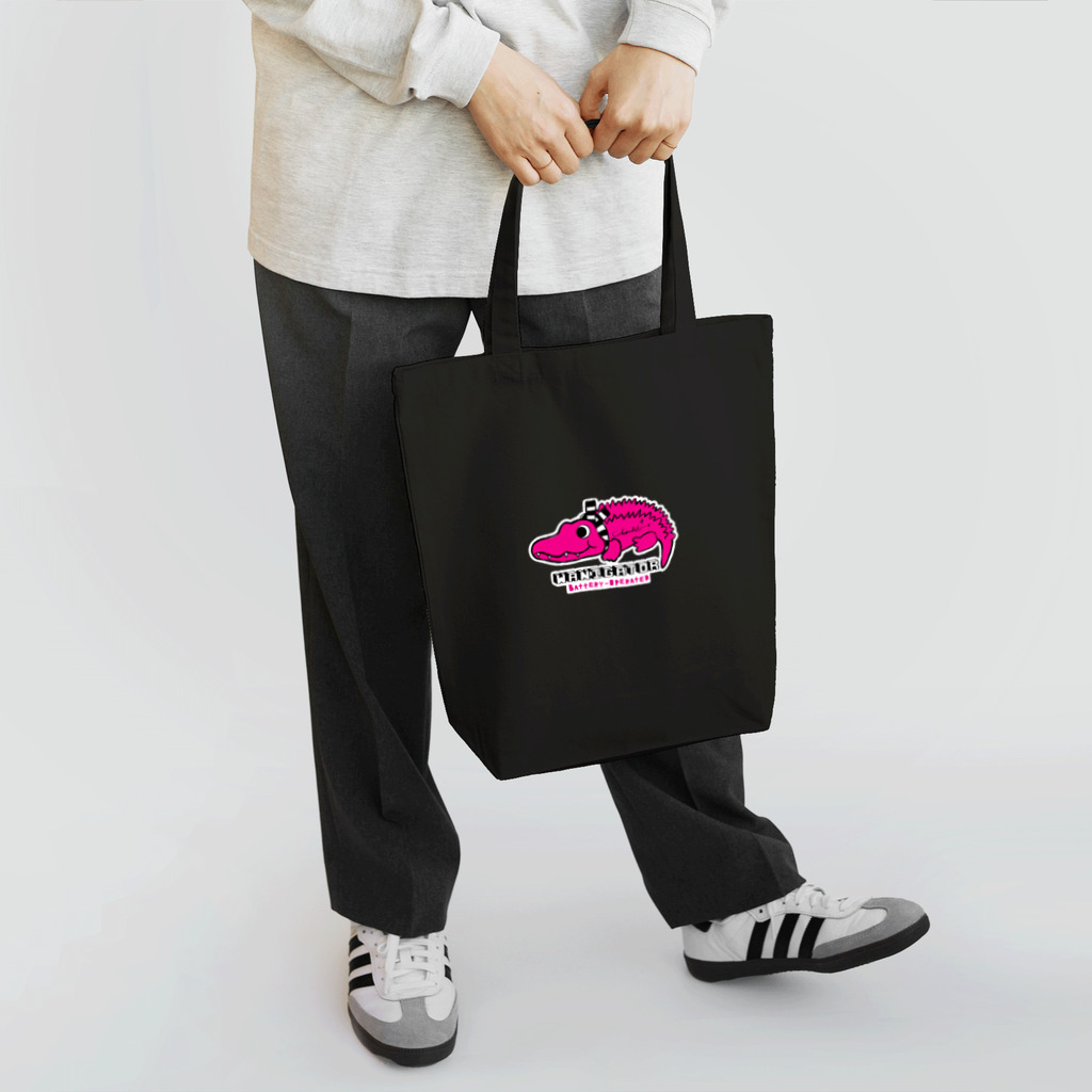 loveclonesのワニくん ピンク 0624 WANIGATOR ロゴ Tote Bag