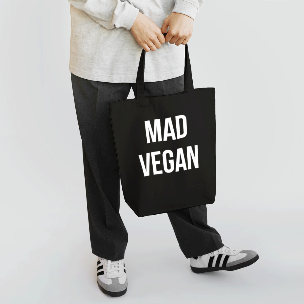 0.00%VEGAN SHOPのmad vegan（白文字） トートバッグ