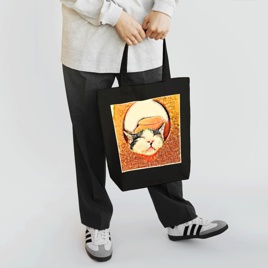 ニコニコさんのアゴのせネコ Tote Bag