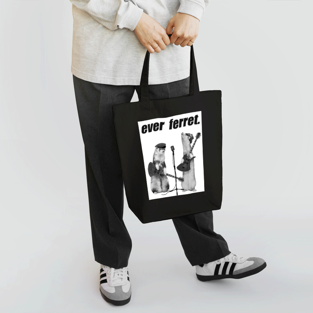 paz&sheetaのモノクロever ferret Tote Bag