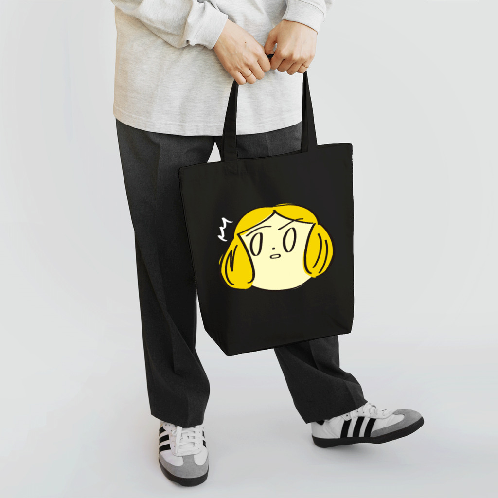 Drecome_Designのシリアスガール(濃色生地用) Tote Bag