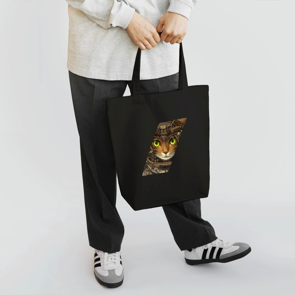 カレー屋　月夜のライオンの鉄猫E Tote Bag