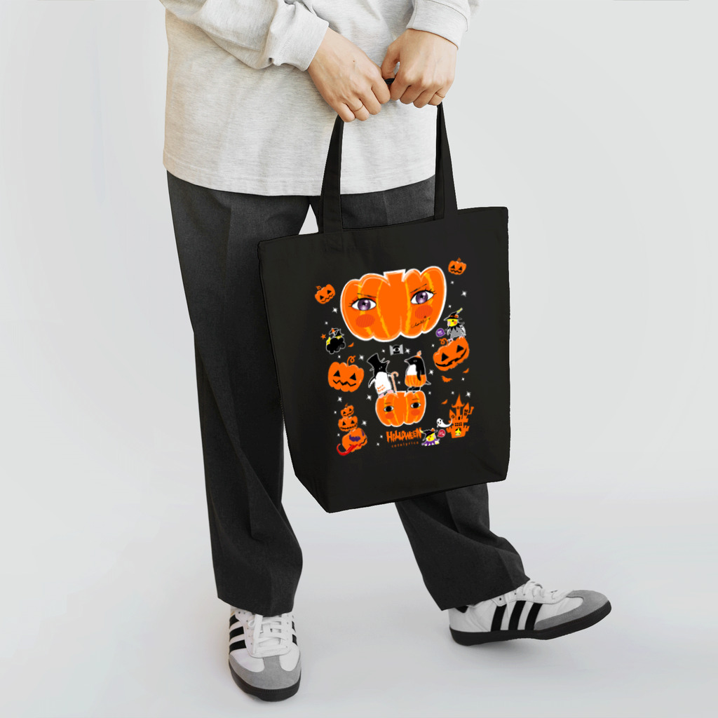 LittleLoroのTHE GREAT PUMPKIN カボチャ大王のお出まし アデリーペンギン オカメインコ Tote Bag