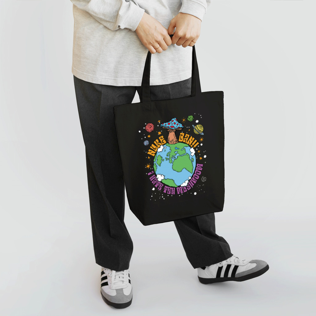 チンパンジーマートのHATE MUSHROOM Tote Bag