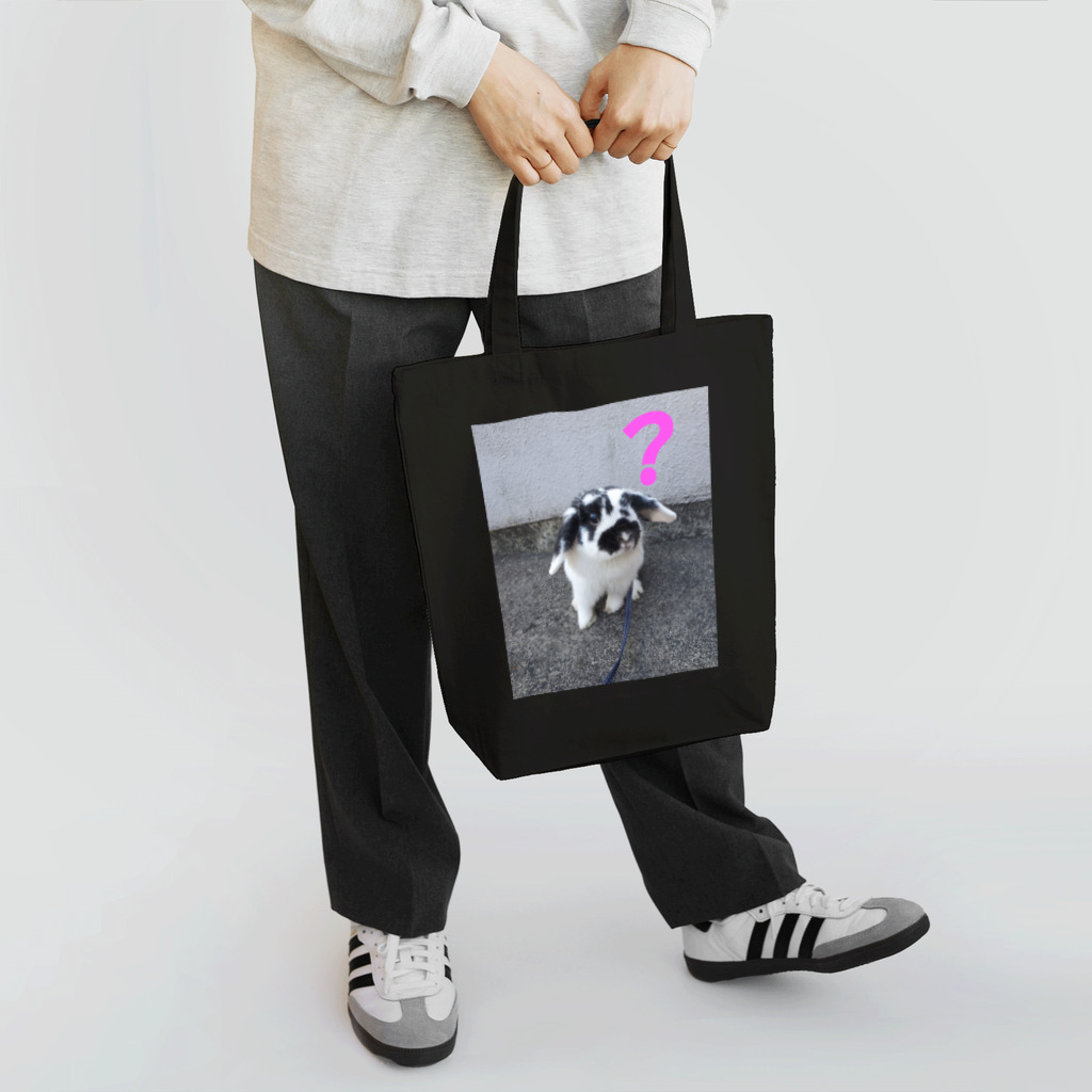 ゴジラショップのうし柄うさぎのハテナシリーズ Tote Bag