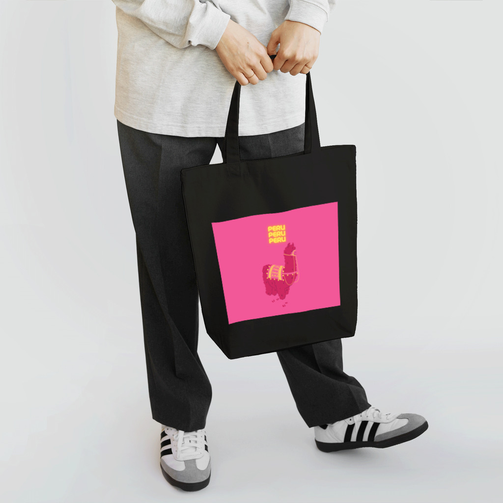 Miyon_ShopのPINKのアルパカ001 Tote Bag