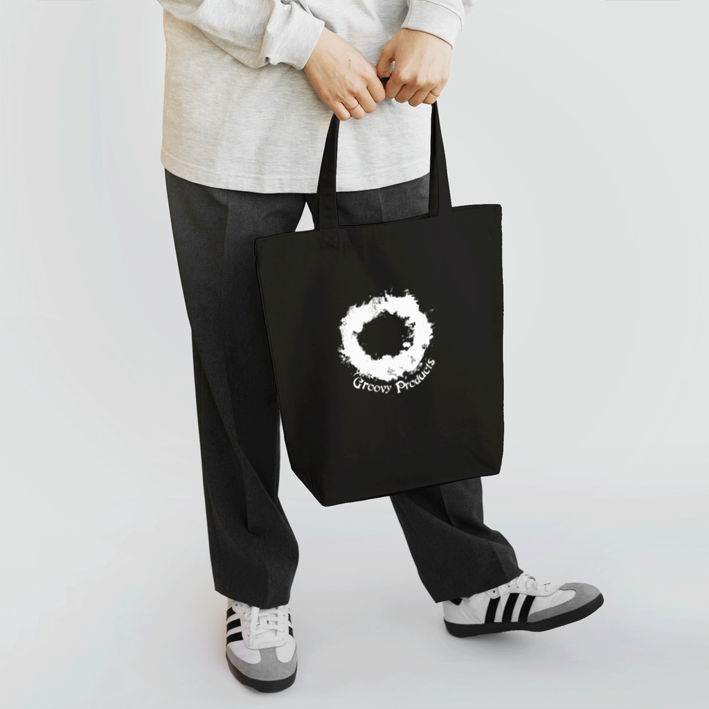 Groovy Productsのロゴトートバッグ(白文字/小) Tote Bag