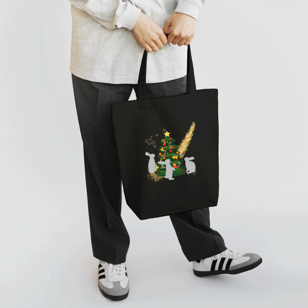 Rabbitflowerのうさのクリスマス Tote Bag