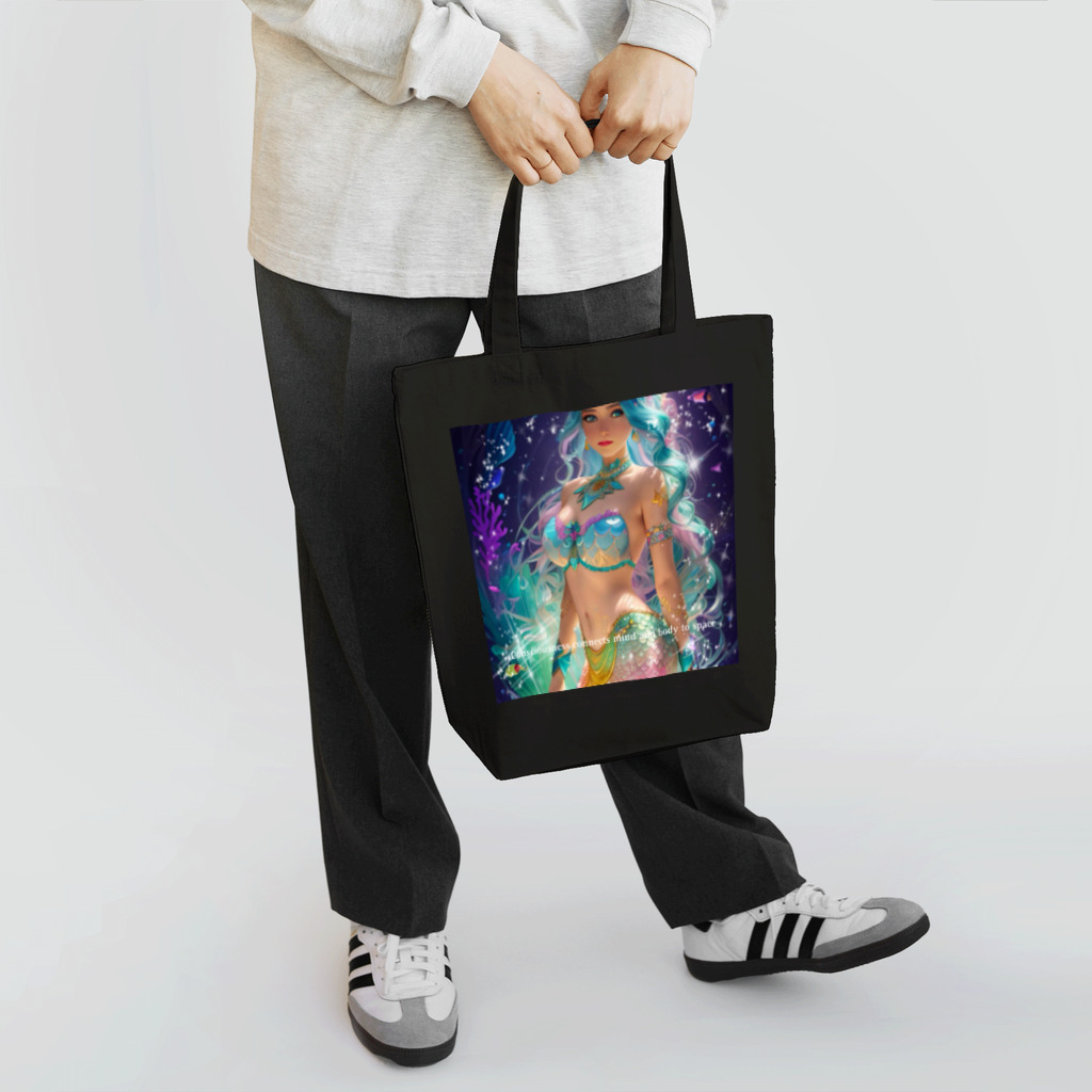 💖宇宙整体♪🌈♪こころからだチャンネル♪💖のConsciousness connects mind and body to space Tote Bag