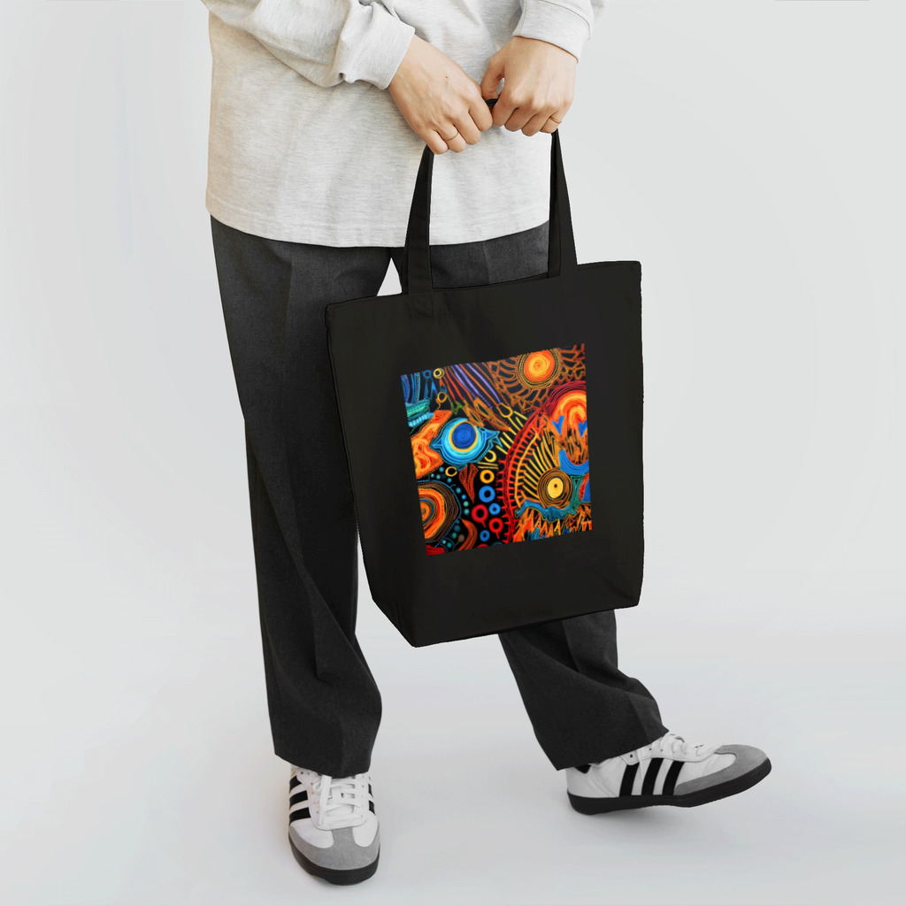 Erika_ArtistryのPsychede Calico #1 Tote Bag