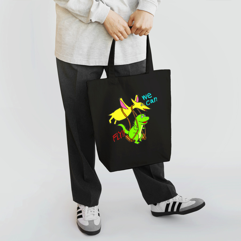 kuritamaの空飛ぶ恐竜(flying dinosaur) Tote Bag