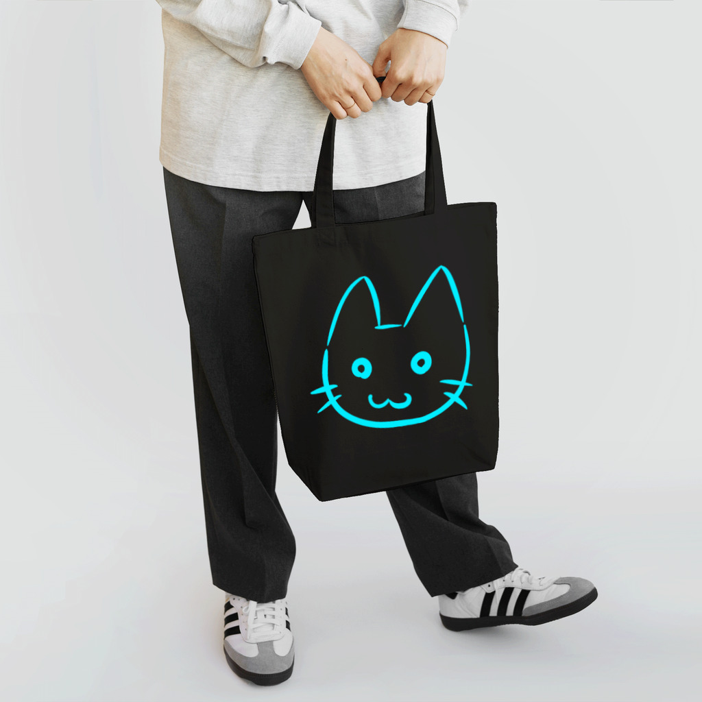 武者小路夕桐の水色猫 Tote Bag