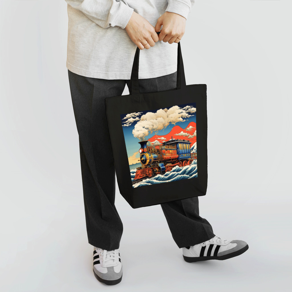 日本の風景 COOL JAPANの日本の風景:SL 蒸気機関車、Japanese senery:SL Steam locomotive Tote Bag