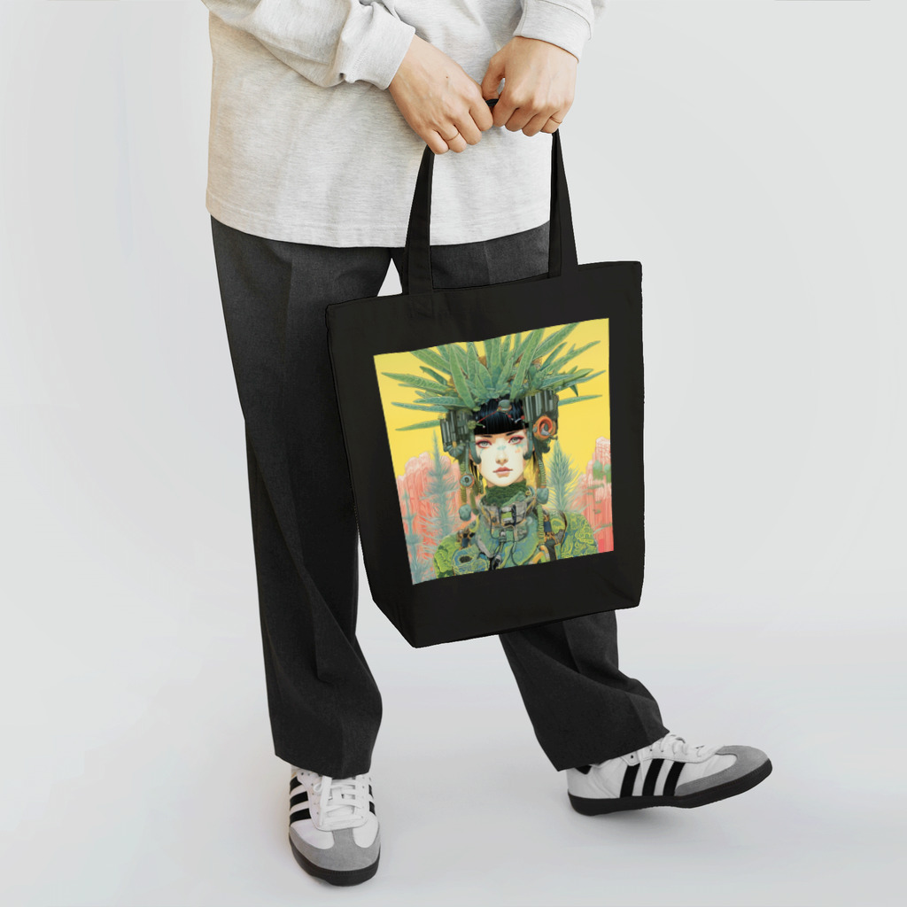 Cyber CactusのCactus - Woman 1 Tote Bag