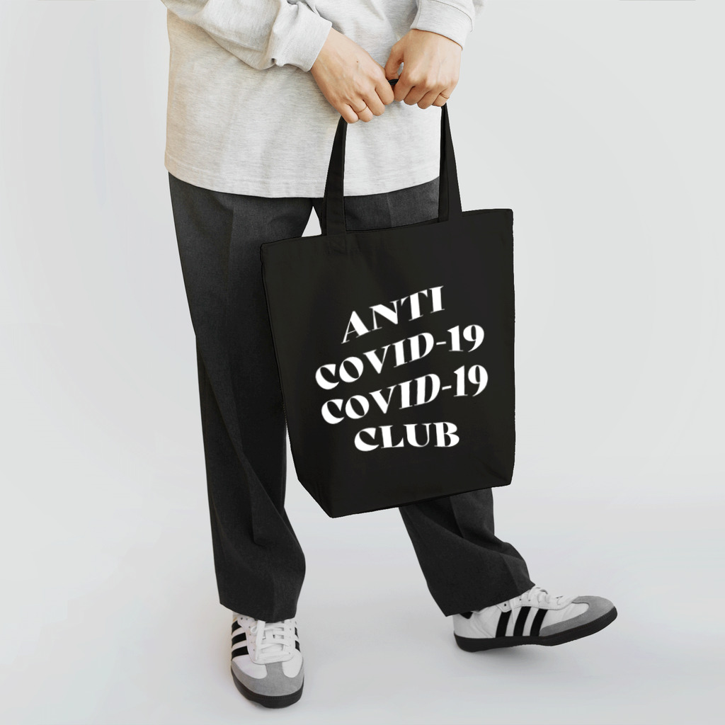 NUMBER-8のANTI COVID-19 CLUB(WHITE) トートバッグ