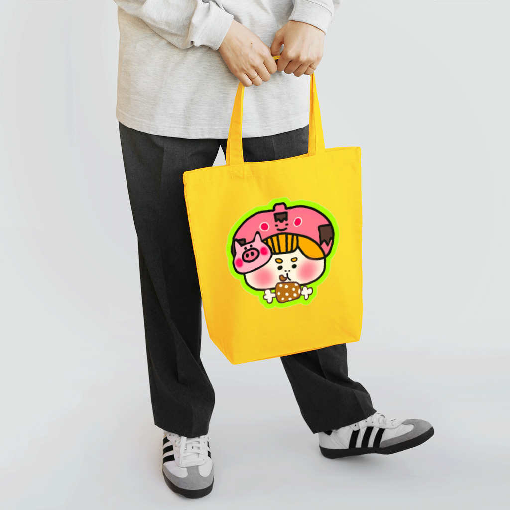 はんなりこけしちゃんのお店のモグモグはんなりこけしちゃん Tote Bag