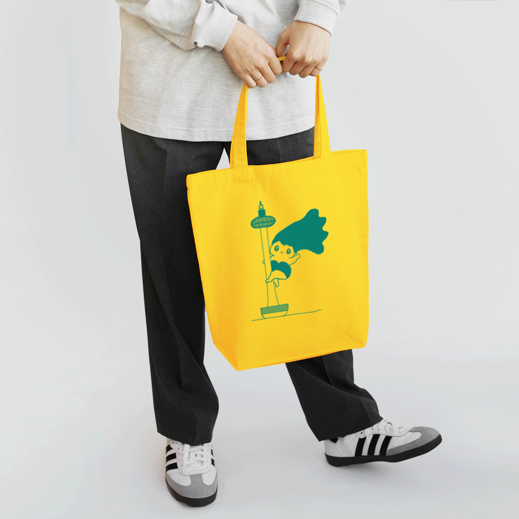 ERIKA RELAXのポールダンスリラ子ちゃん（緑） Tote Bag