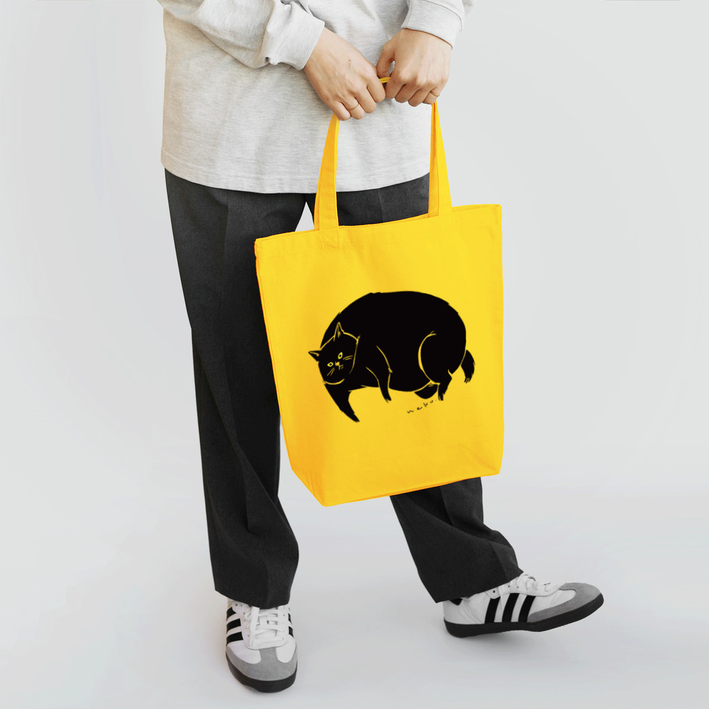 タバタ画房のふてぶてしいクロねこ Tote Bag