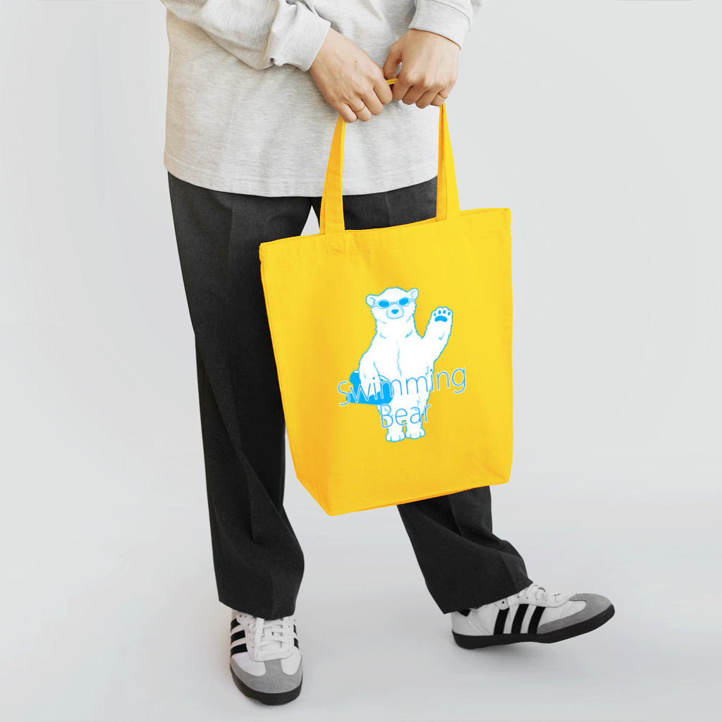 Mark martのSwimming Bear Tote Bag