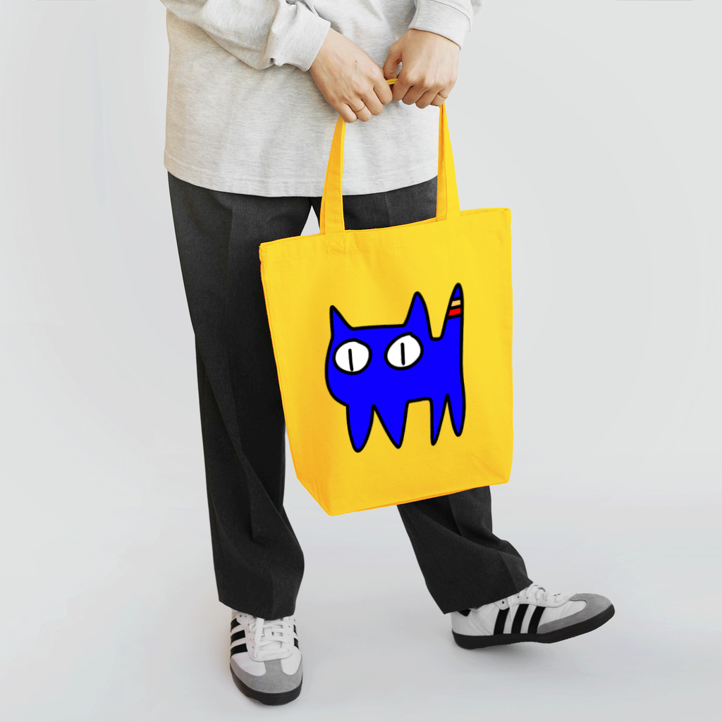 きょうは、なにをきようか。のねこですから。青 Tote Bag