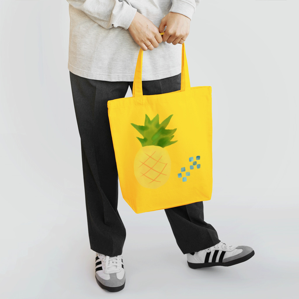 ハロー! オキナワのパイナップル　水彩　文字なし　pineapple no text Tote Bag