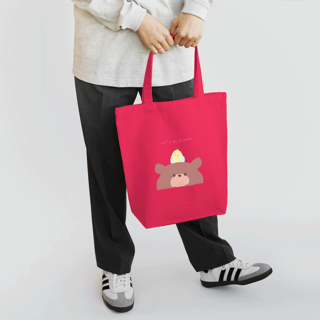 月の隠れ家のくまさんと鳥さん Tote Bag