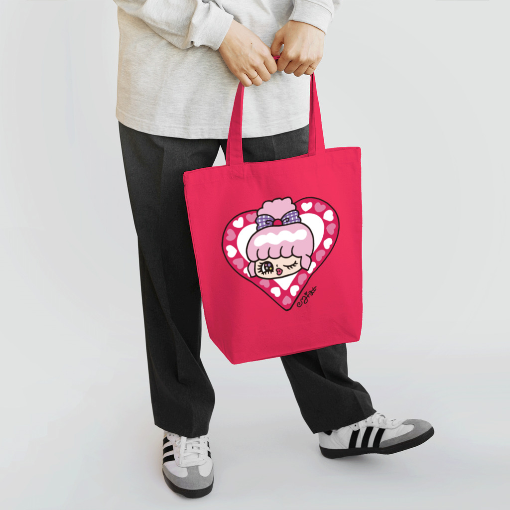 ミジワールドSUZURIショップのプエちゃん❤︎ハート Tote Bag