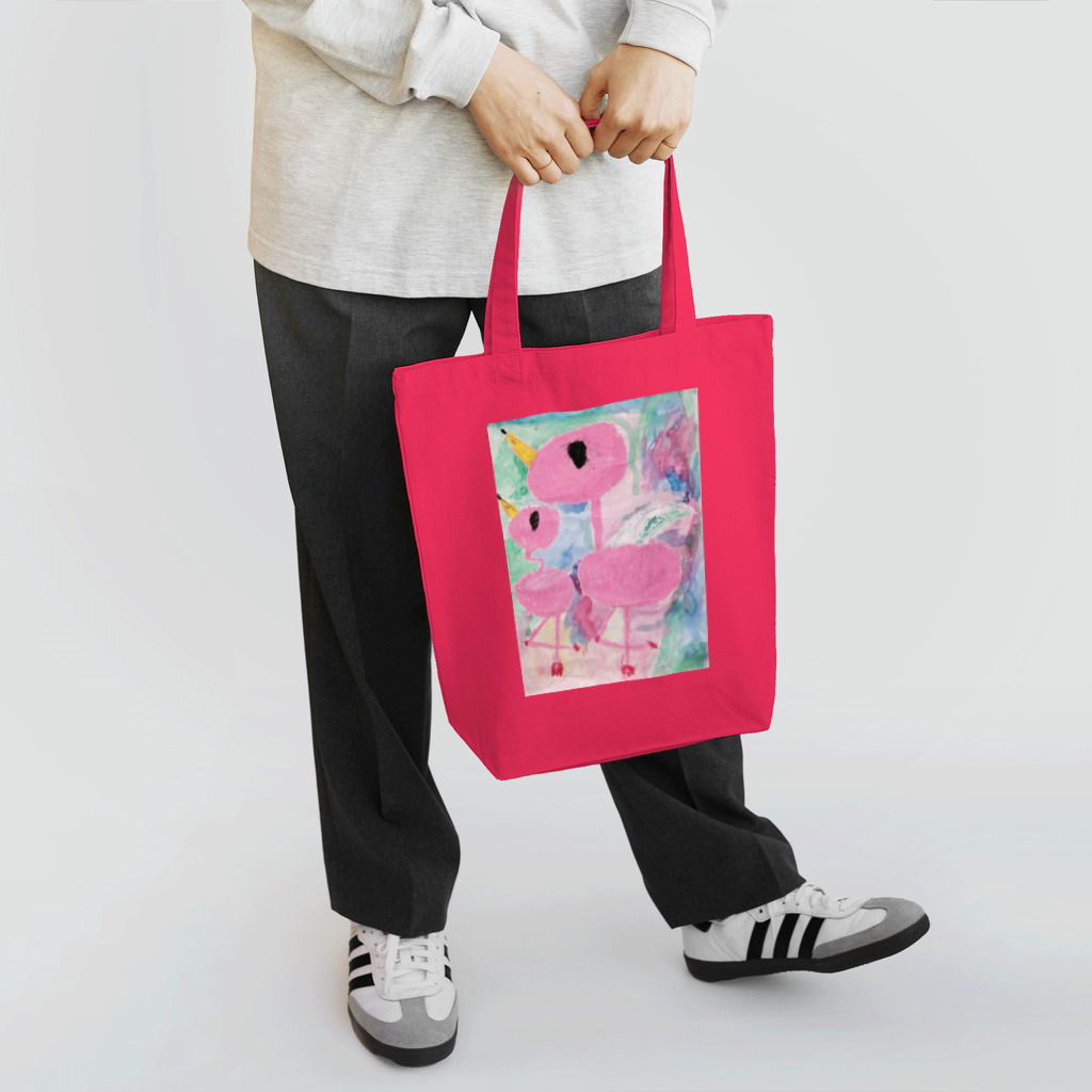 oekakiのオエカキ_ Flamingo Tote Bag