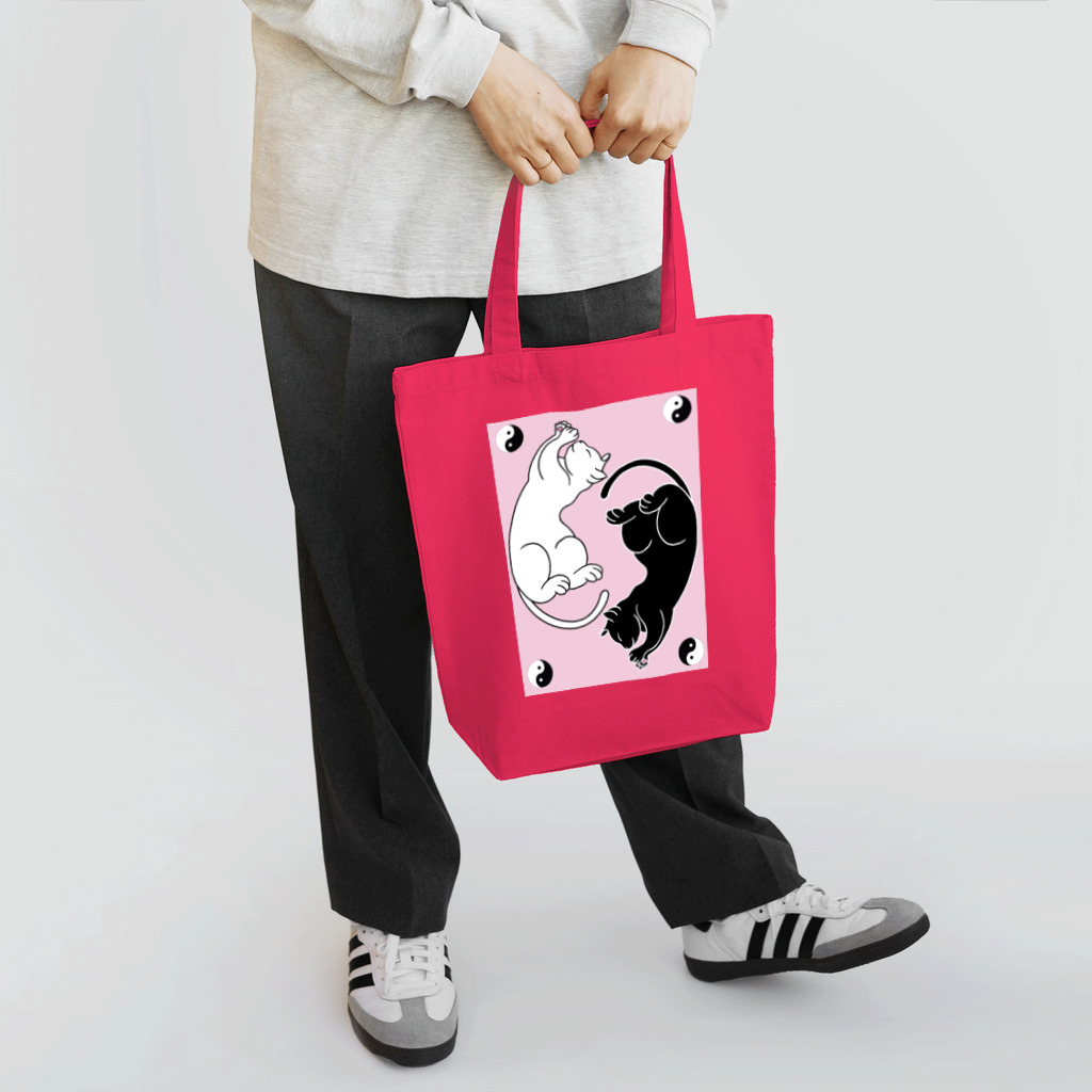 Metime Designs ☆ みぃたいむデザインの陰陽猫 Tote Bag