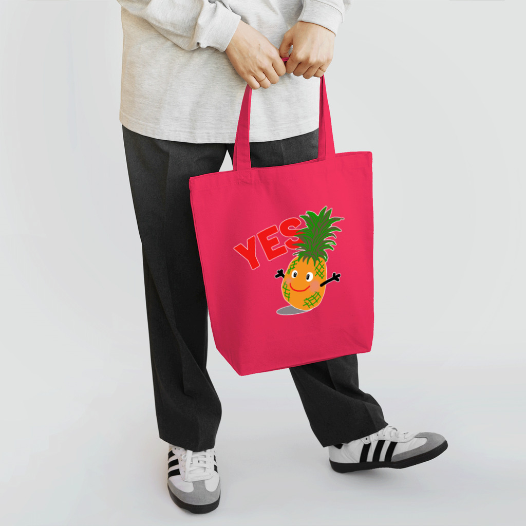 MZグラフィックスのパイナップル　YES Tote Bag