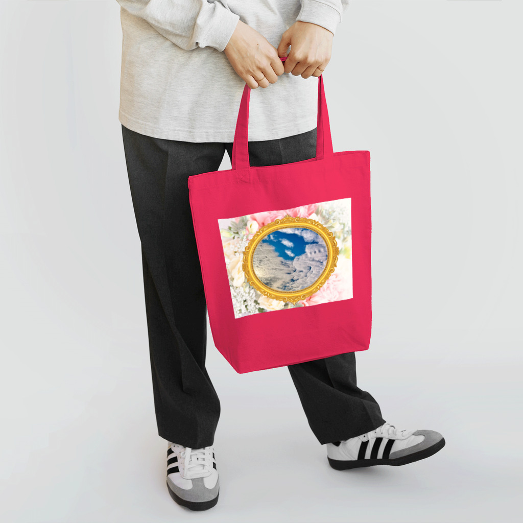 錆猫の館の【B】キスをする雲～LOVE&PEACE Tote Bag