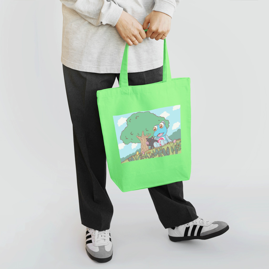 有明ガタァ商会のくろぶたさんとガタさんのピクニック Tote Bag