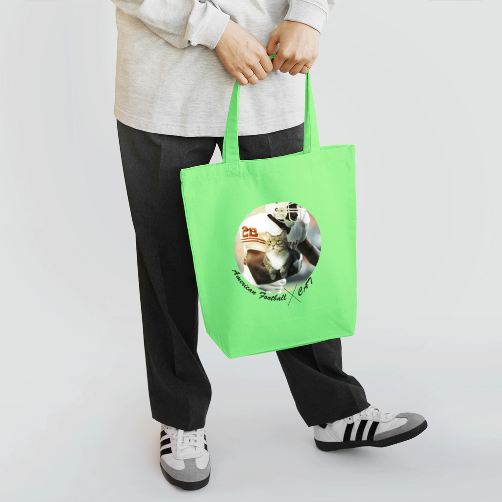 teto_designのアメフト×猫 Tote Bag