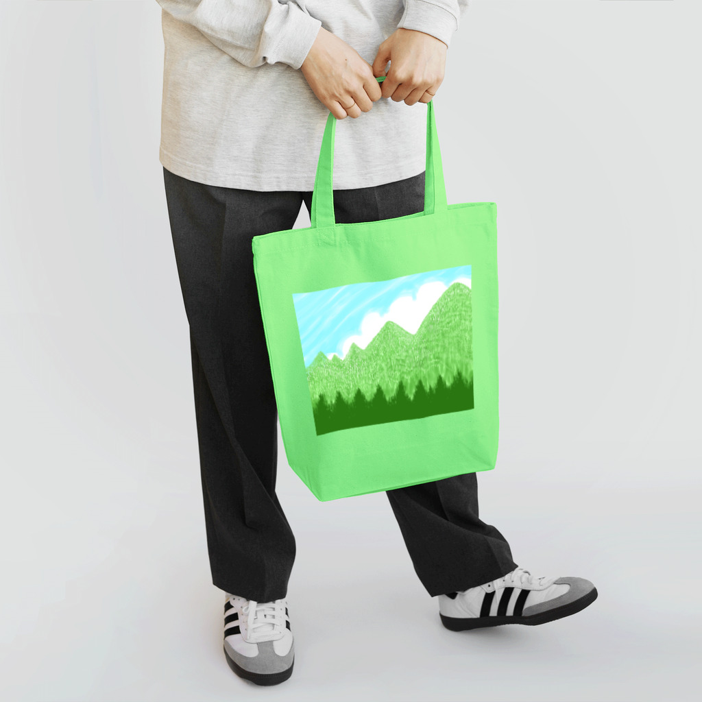 ✨🌈✨ユラクラカン🇯🇵 ✨🌈✨の☁️青空と雲☁️と青い山脈🗻ズ Tote Bag