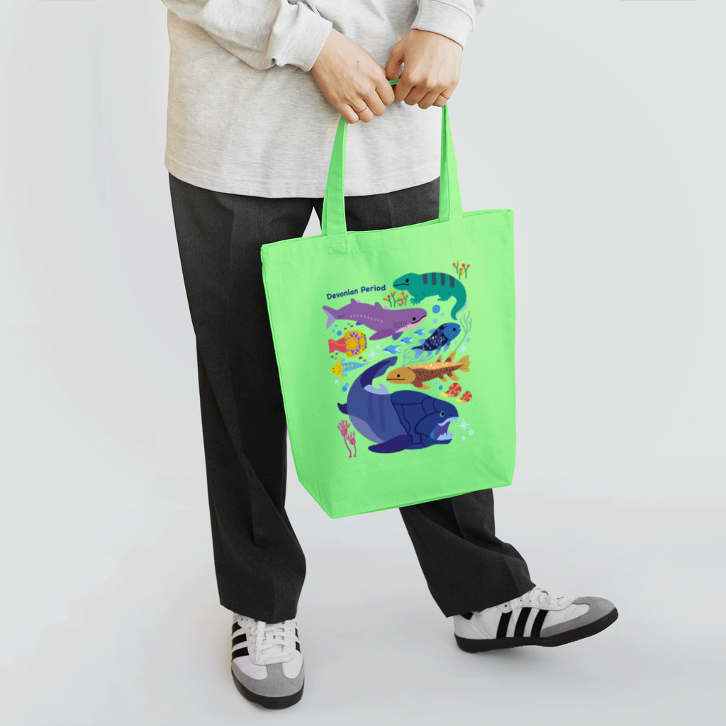 みなとまち層のデボン紀の生き物たち Tote Bag